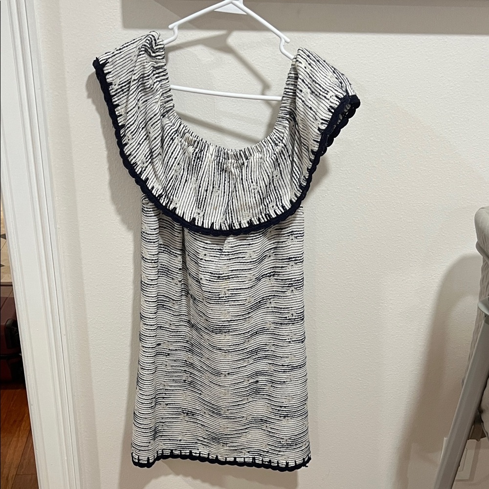 Striped Off-Shoulder Dress